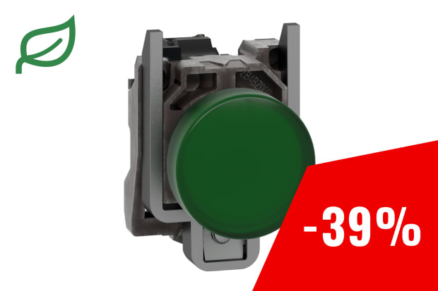 Lampada spia verde led 24V